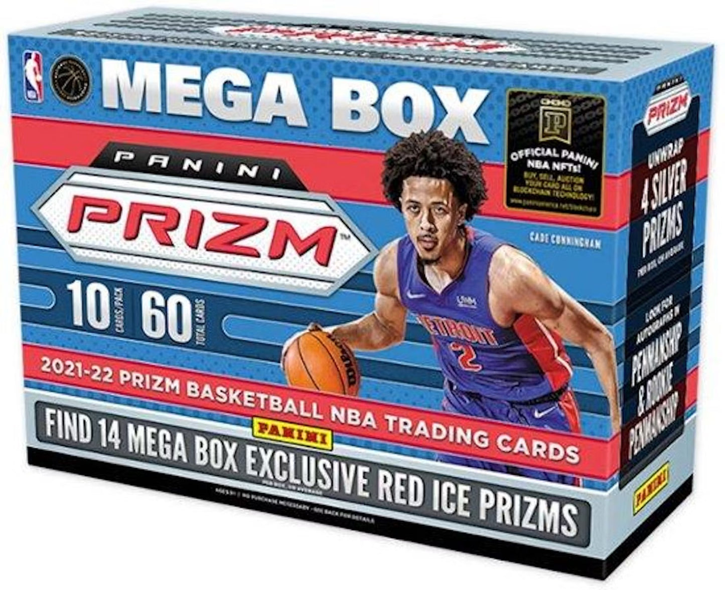 2021/22 Panini Prizm Basketball Mega Box (Red Ice Prizms) Rip & Ship