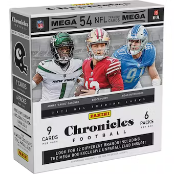 2022 Panini Chronicles Football Mega Box (Unparalleled Inserts) Rip & Ship